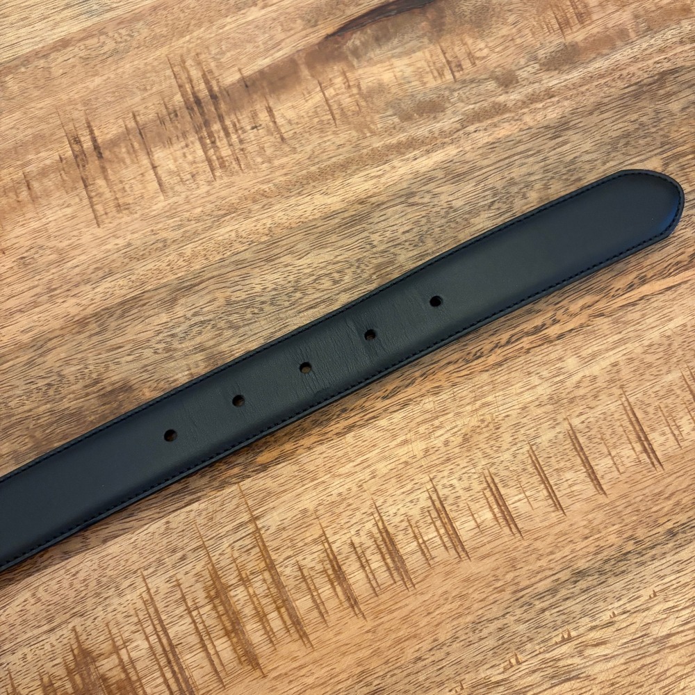 Coach Leather Belt Mens 40 Gold Buckle Black Classic Dress Office Professional - Picture 6 of 10